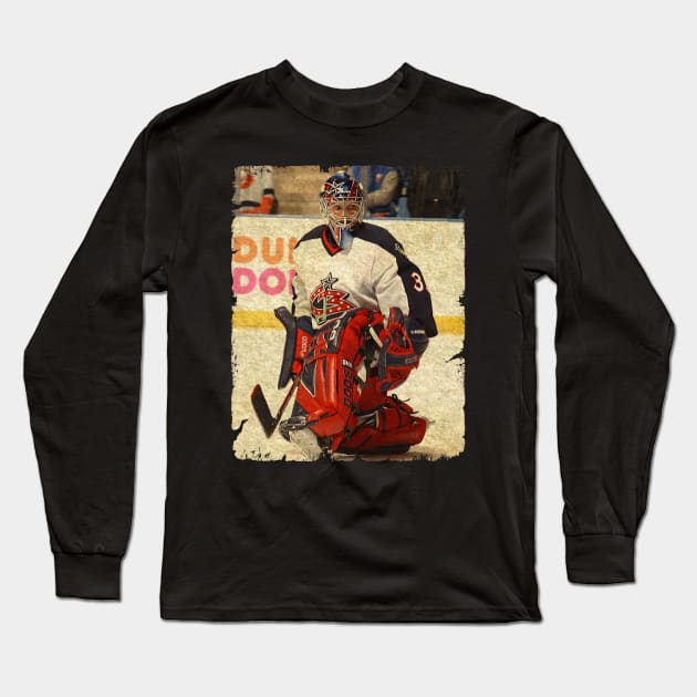 Jean Francois Labbe - Columbus Blue Jackets, 2003 Long Sleeve T-Shirt by Momogi Project